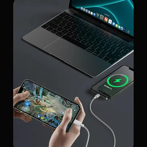 Повербанк MagSafe Power Bank Q9 бездротовий з бездротовою зарядкою для iPhone 10000 mAh 20W Green - фото 5