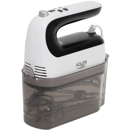 Міксер Adler AD 4229 ручний/ 600Вт/ 9 швидкостей/ Turbo/ контейнер для аксесуарів/ білий - фото 5