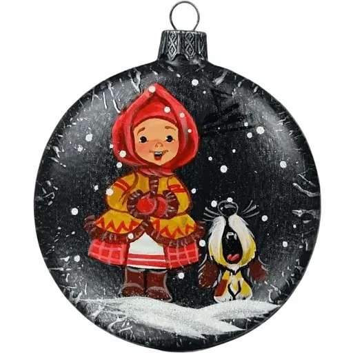 Ялинкова прикраса Санта Шоп Щедрувальниця скло (4820001060898)