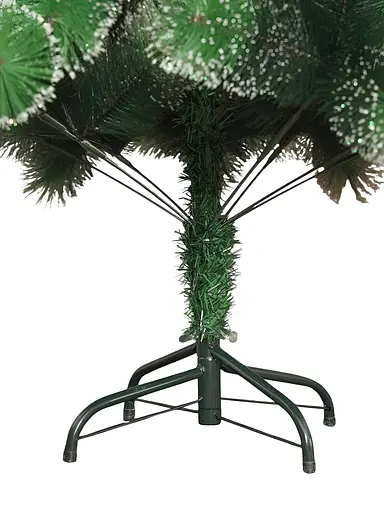 Искусственная новогодняя елка C 66871, 90 см - украшена глиттером, в пакете, зеленая - фото 2