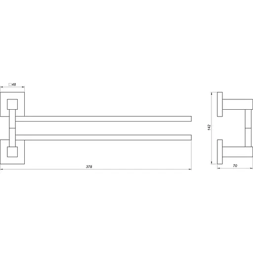 Полотенцедержатель Globus Lux SQ 9431-2 - фото 2
