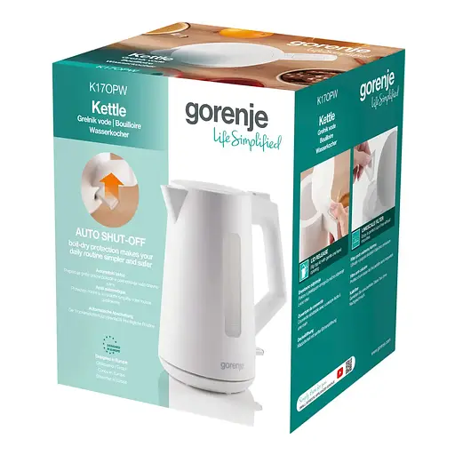 Електрочайник Gorenje K17OPW - фото 7
