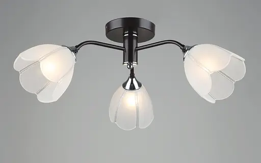 Люстра стельова на кухню Sirius B N6048/3 COFFEE+CR на 3 плафони