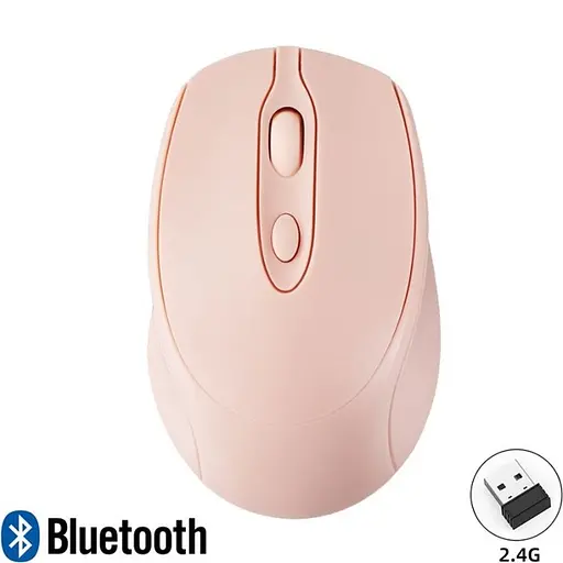Акумуляторна бездротова мишка Xiaomi Sensitive Bluetooth Mouse 2.4G Dual-Mode Pink - фото 2