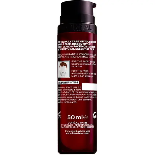 Гель по уходу за кожей лица и щетиной L'Oreal Paris Men Expert Barber Club Moisturiser увлажняющий 50 мл - фото 2