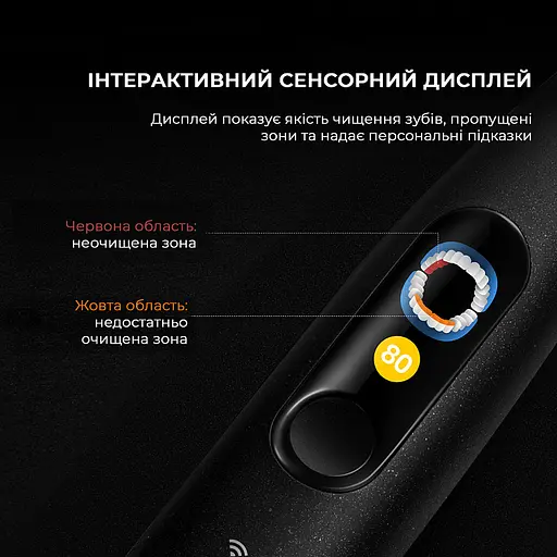 Електрична зубна щітка Oclean X Ultra 20 Electric Toothbrush Black - фото 7