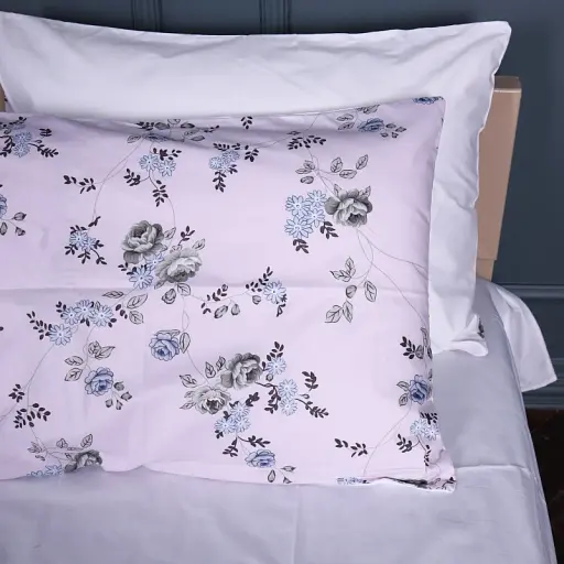 Простирадло MirSon Сатин 22-1377 Flowers on Snow 220x240 см (2200010475999) - фото 5