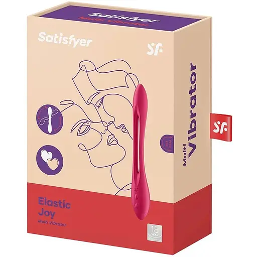Універсальний гнучкий вібратор для пар Satisfyer Elastic Joy Red - фото 6