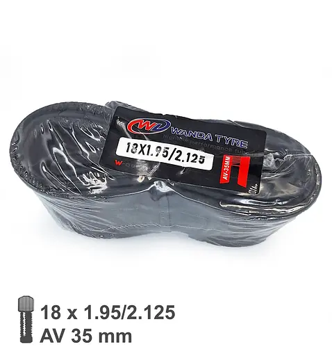 Камера велосипедна Wanda 18x1.95/2.125 AV 35 мм (G0000667) - фото 2