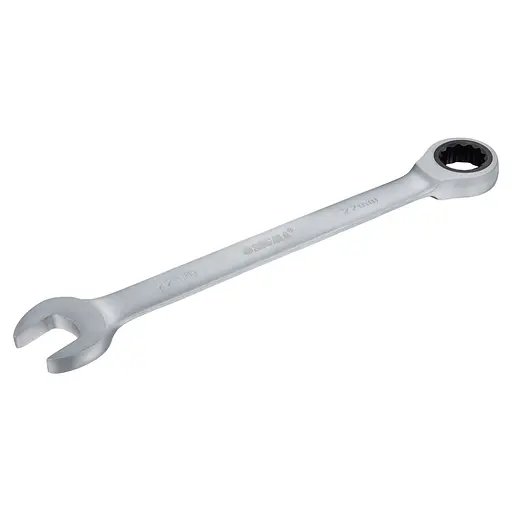 Ключ рожково-накидный Sigma с трещоткой 22 мм CrV satine (6022221) - фото 2