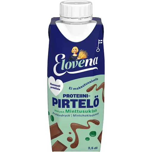 Протеїновий коктейль Elovena Proteiini-Pirtelo з м’ятою та шоколадом 250 мл