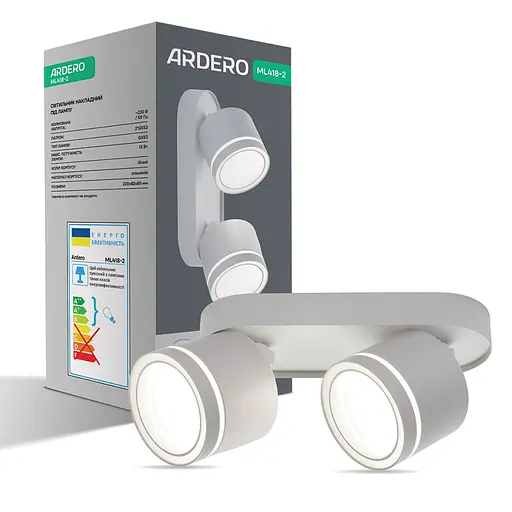 Спот Ardero ML418-2 під лампу білий - фото 1