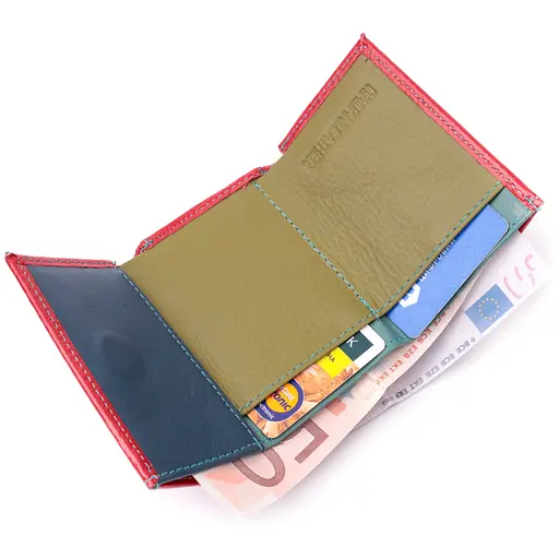 Кожаный женский кошелек ST Leather 9.5х8х2 см acs0028411 - фото 4