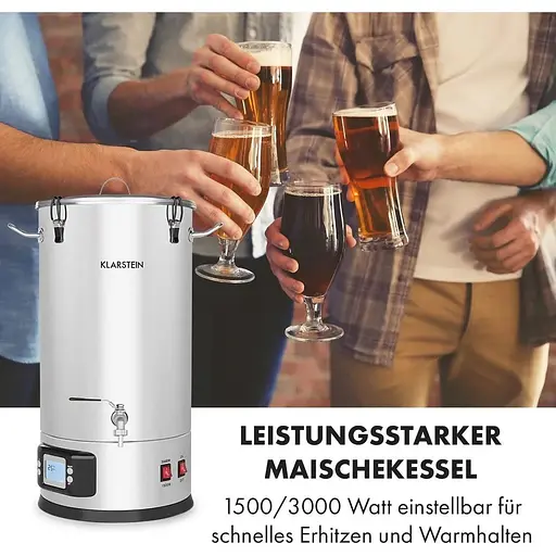 Пивоварня Klarstein Mashfest 35 л 1500/3000 Вт (10033341) - фото 7