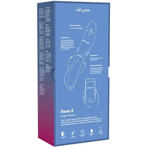 Смарт-вібратор We-Vibe Rave 2 Twisted Pleasure Blue - фото 9
