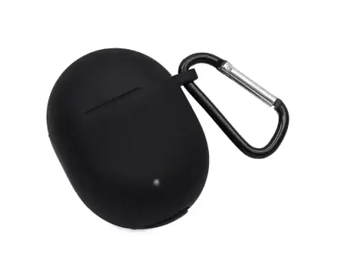 Чохол-накладка DK Silicone Candy Friendly з карабіном для Google Pixel Buds A (011407) (black) - фото 2