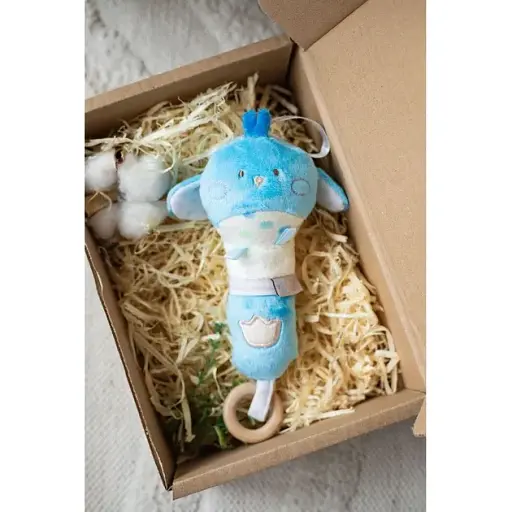 Игрушка-погремушка Elfiki Птичка Пипо голубая (ИГ-0104) - фото 4