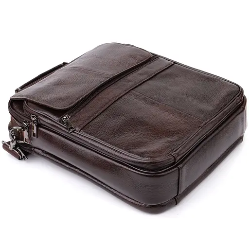 Ділова чоловіча сумка з натуральної шкіри Vintage 27,5х33х8 см sum0027513 - фото 15