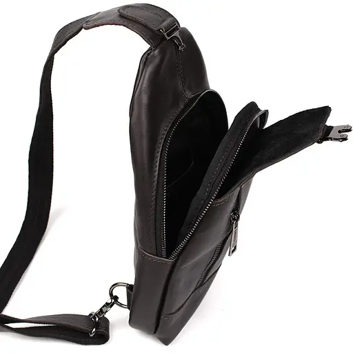 Кожаная сумка-слинг Tarwa 27х18х5 см sum0025569 - фото 4