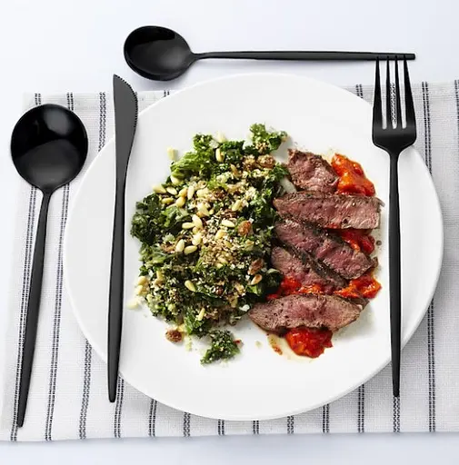 Набор столовых приборов Black из нержавеющей стали 18/10 на 4 предмета. - фото 3