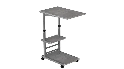 Стіл приставний Ferrum-decor Адан 62x40x60 метал Сірий ДСП Бетон 16мм (FRD-102504)