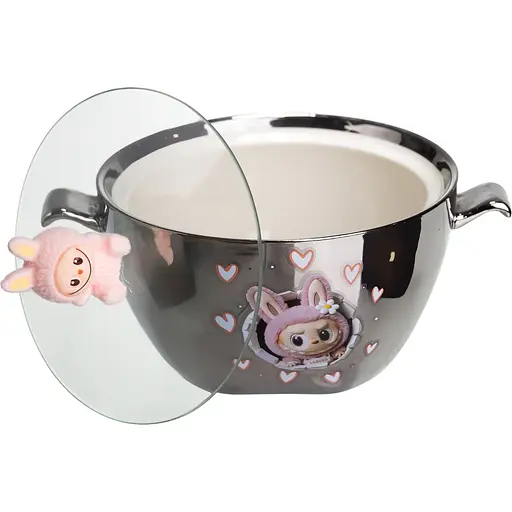 Миска для супа и лапши фарфоровая LABUBU Mokoko 800 мл  FM-34C - фото 2