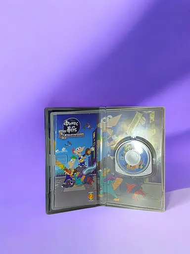 Локализованный лицензионный диск на PSP лицензия Финес и Ферб: Покорение 2-го измерения - фото 3