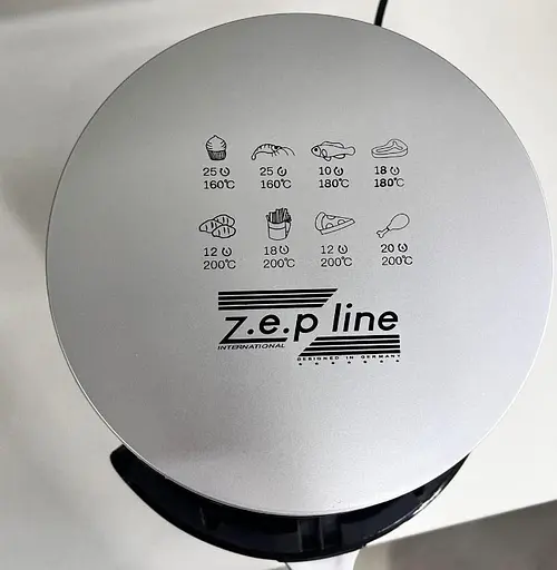 Аеро фритюрниця Zepline ZP-085 повітряна безмасляна 3000 Вт 6л Сріблястий - фото 5