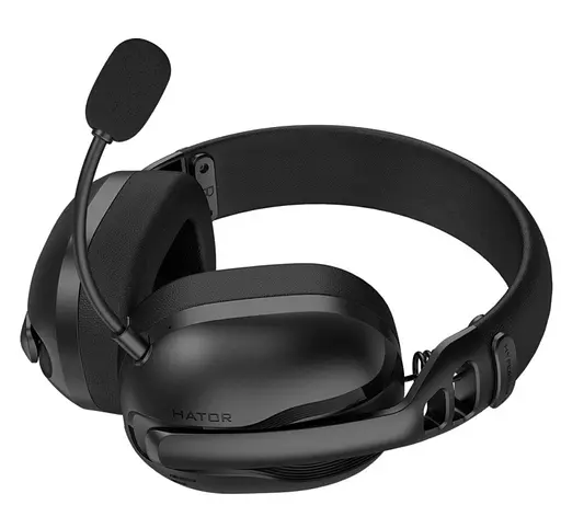 Игровые наушники беспроводные с микрофоном HATOR ESH-15 Wireless HYPERPUNK 3 SyncHUB Hi-Res Black - фото 6