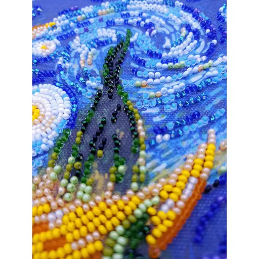 Набор-миди для вышивки бисером "Кипарисовый месяц" AMB-089 20х20 см - фото 3