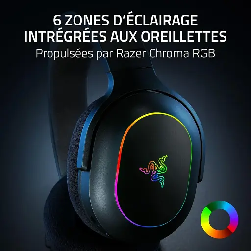 Гарнитура игровая Razer Barracuda X Chroma BT/WL RGB черная - фото 2