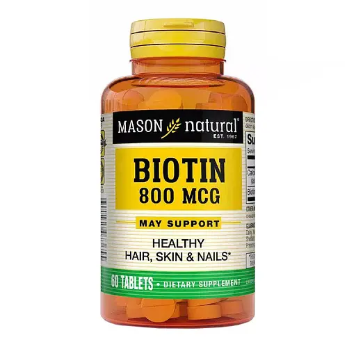 Біотин 800 мкг Mason Natural Biotin 60 таблеток