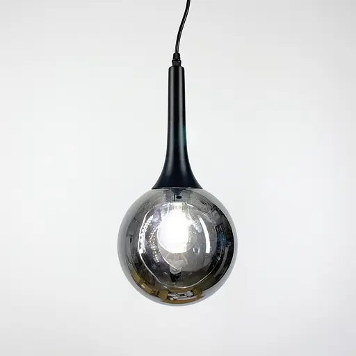 Світильник в чорному корпусі з відкритим плафоном Line.F Колір плафона Янтарний - фото 6