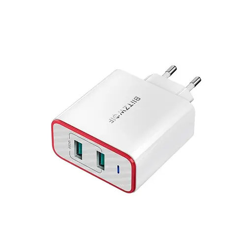 Зарядный адаптер Blitzwolf BW-PL3 2-port USB Charger - фото 3