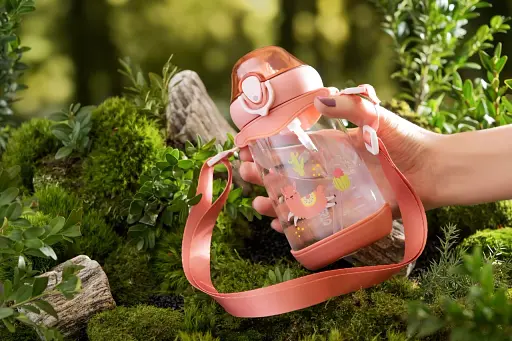 Пляшка для води дитяча Ardesto Llama 0.5 л рожева (AR2250PL) - фото 7