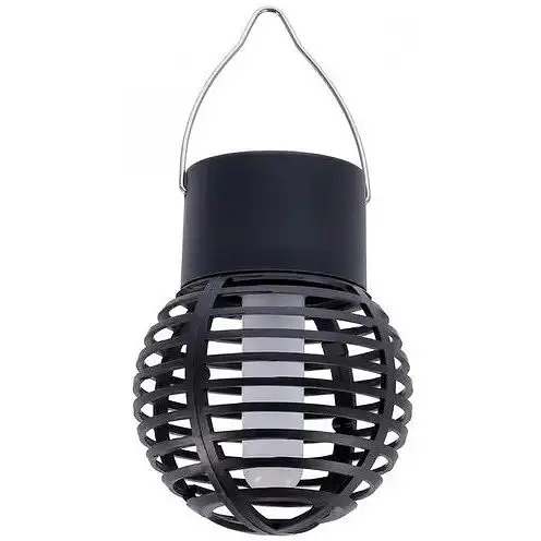 Садовий підвісний світильник Мерехтливе полум'я на сонячній батареї 9 x 6.5 x 6.5 см Black - фото 1