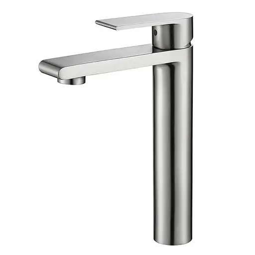 Смеситель для умывальника Koer KI-11015-02 высокий KR4782 Нержавеющая сталь - фото 1