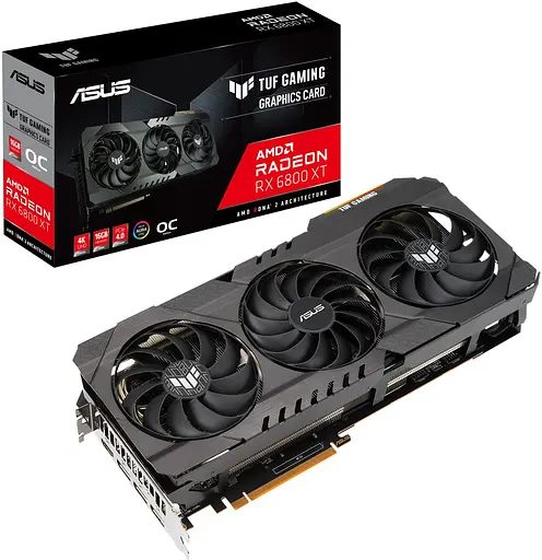 Видеокарта ASUS AMD Radeon RX 6800 16Gb TUF Gaming OC (TUF-RX6800-O16G-GAMING) (GDDR6, 256 bit, PCI-E v4.0) Б/у - фото 8
