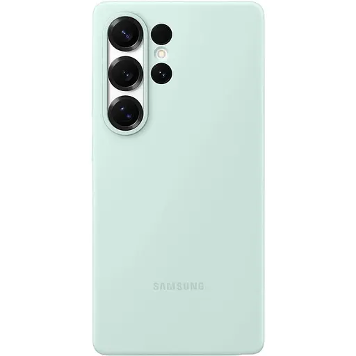 Оригінальний протиударний силіконовий чохол Samsung Silicone Case для Galaxy S25 Ultra Mint EF-PS938CMEGWW