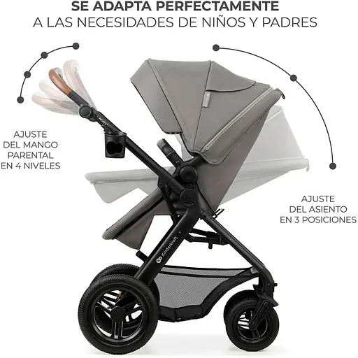 Коляска універсальна 3 в 1 Kinderkraft Moov 2 Air Light Gray (KSMOOV02LGR3000) - фото 10