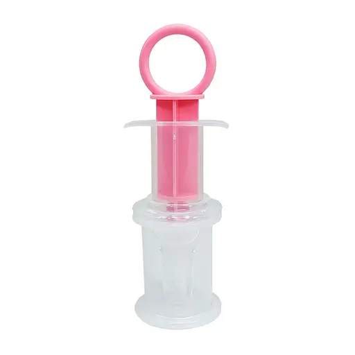 Дитячий Шприц-дозатор для ліків MGZ-0719(Pink) із мірним стаканчиком - фото 2