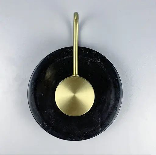 Заворожуюча модель бра VINCENT з справжнього каміння з чорним мармуром Арт. WSP 03-250 BK Line F - фото 2