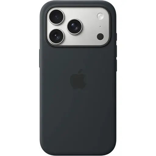 Чехол Silicone Case with Button, Animation & MagSafe для Apple iPhone 17 Pro Black AAA (153242)