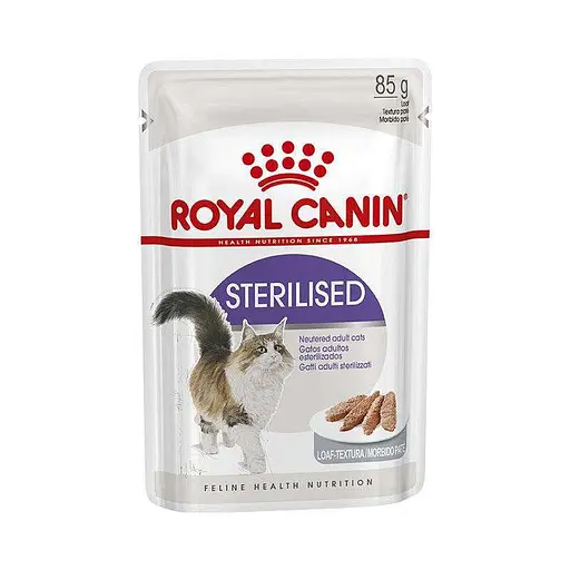 Влажный корм для взрослых стерилизованных кошек Royal Canin Sterilised Loaf паштет 1,02 кг (12 шт. х 85 г) - фото 2