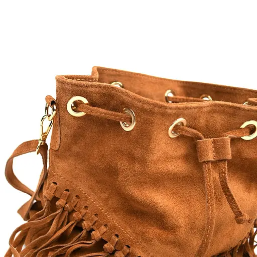 Женская замшевая сумка на плечо Firenze 25х26х13 см sum0028543 - фото 4