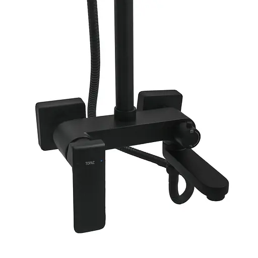 Душевая система Topaz Odiss TO 18102-H52-BL, Черный матовый - фото 4