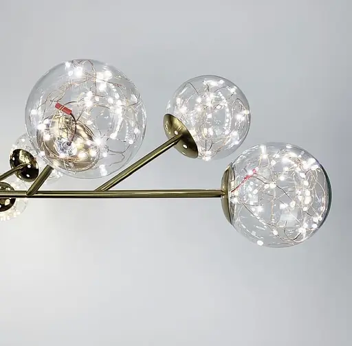 Люстра со встроенными светодиодами на 12 плафонов Line.F AOC 19/12 AB LED - фото 3