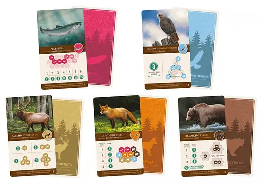 Настольная игра Lords of Boards Каскадия (Cascadia) (укр.) + уникальное промо! (LOB2305UA) - фото 3