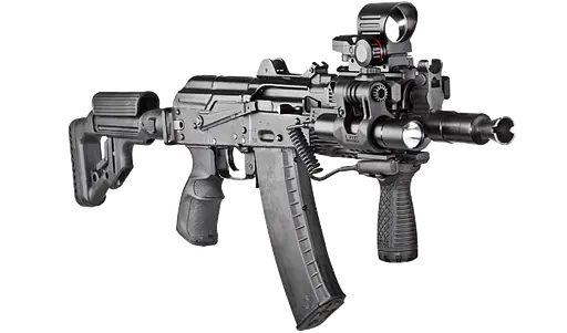 Тактическая планка Fab Defense для AK 74У 4 планки черная - фото 2