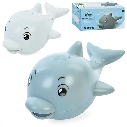 Водная игра Дельфин, 2 цвета, фонтан, подсветка, мелодия, 21.5x9.5x10 см - фото 2